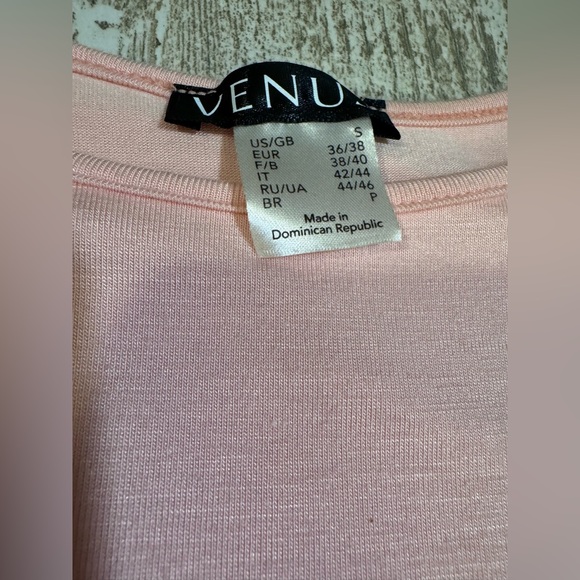 VENUS baby pink ruched midi dress S - Picture 5 of 7